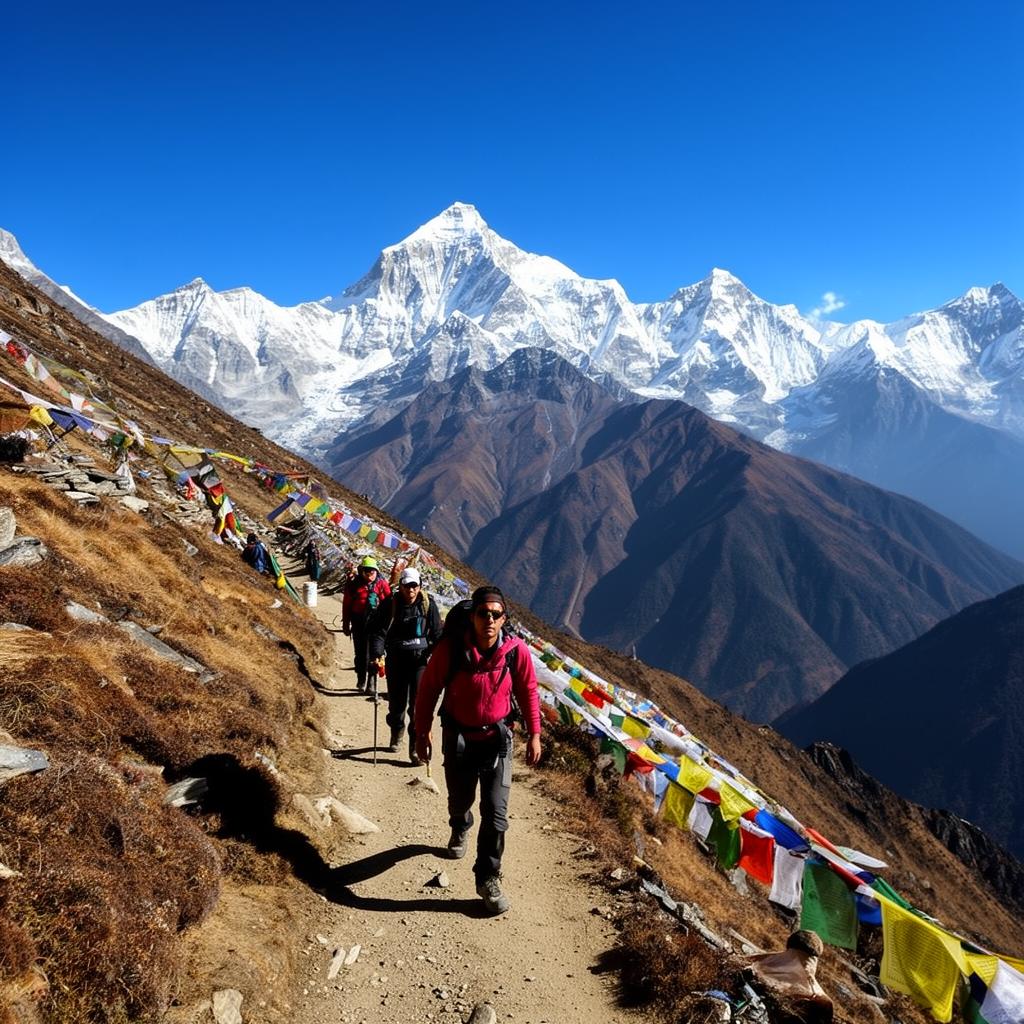 Trekking in the Himalayas